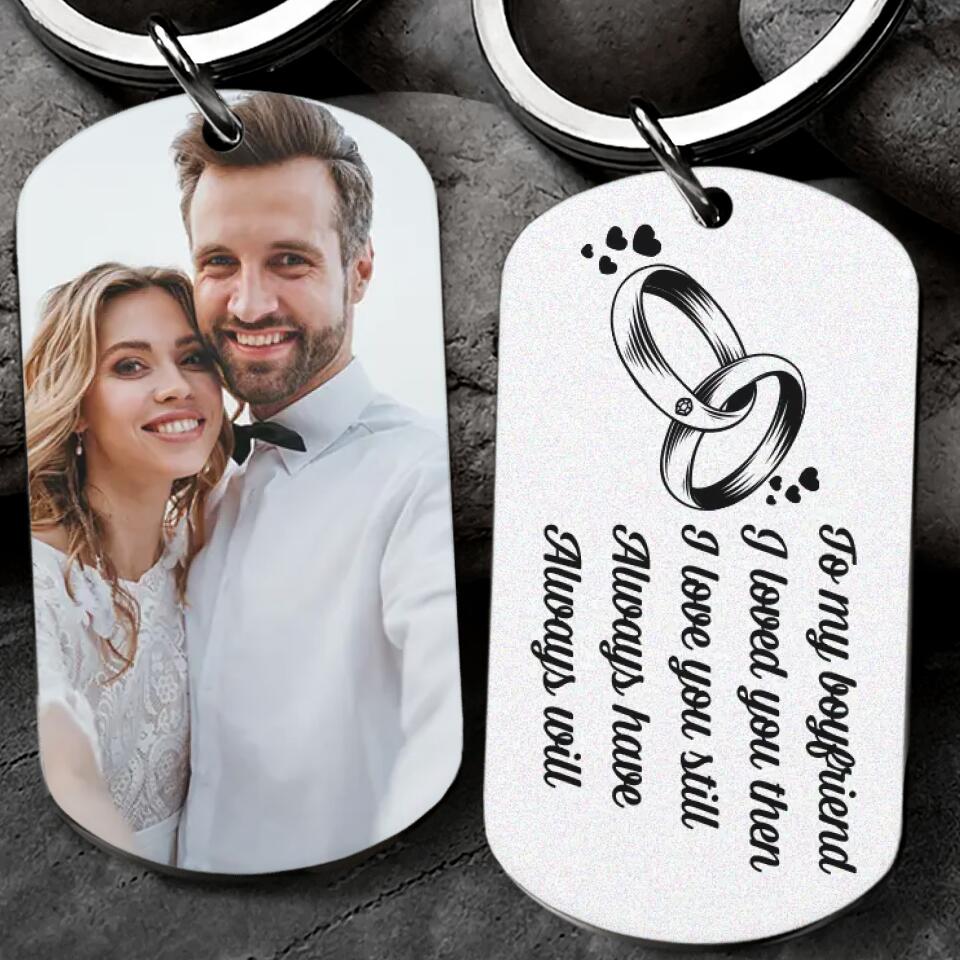 I Love You Then I Love You Still - Personalized Keychain With Photo Custom