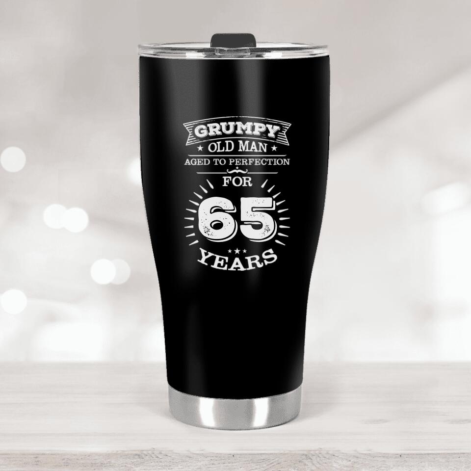 Grumpy Old Man Aged To Perfection For - Personalized Curved Tumbler
