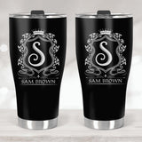 Royal Crown With Personalized Name-Best Curved Tumbler Birthday Gift For Him -208IHNTHTU532