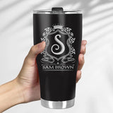 Royal Crown With Personalized Name-Best Curved Tumbler Birthday Gift For Him -208IHNTHTU532