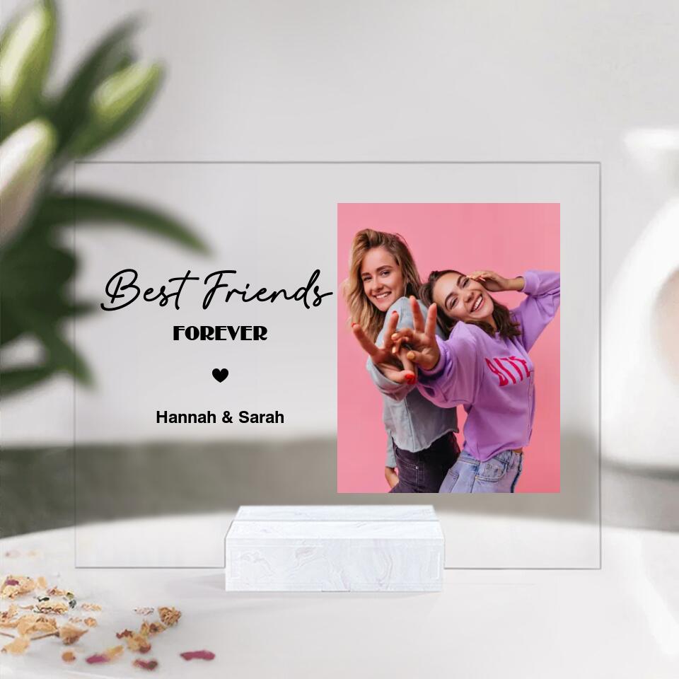 Best Friends Forever Custom Acrylic Plaque Gift For Friends