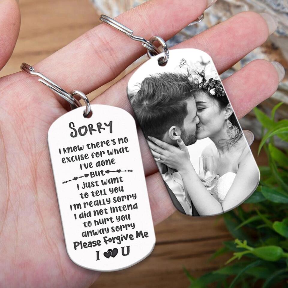 Please Forgive Me - Personalized Keychain - Best Sorry Wife Gifts - 208IHPTHKC092