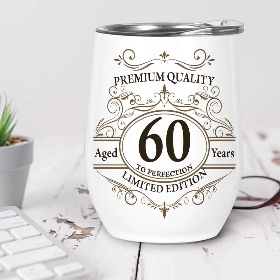 Premium Quality Vintage Edition Personalized Wine Tumbler Classic Birthday Gift