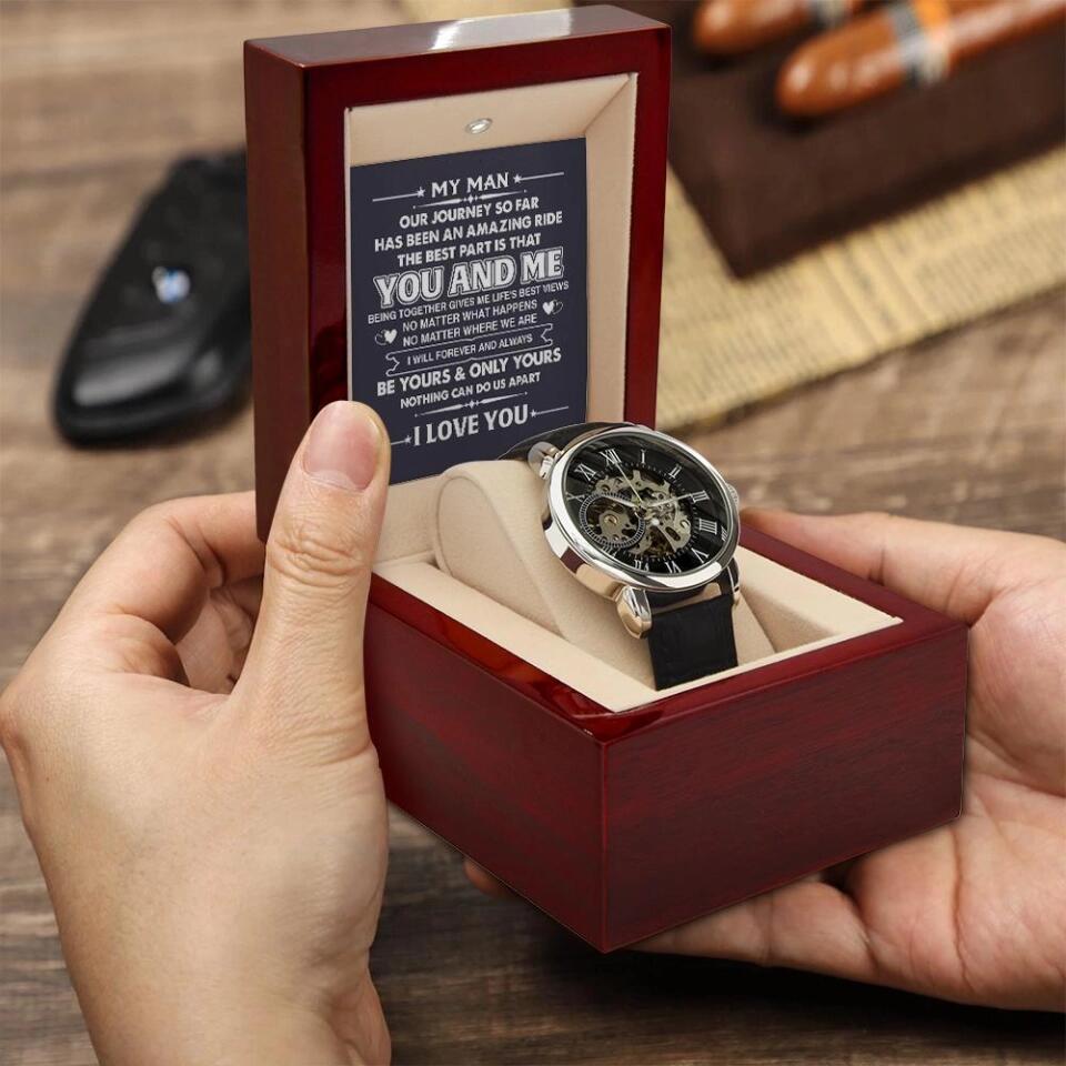 My Man, Our Journey So Far - Personalized Watch - Gift For Husband or Dad