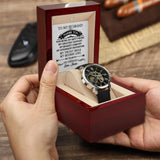 Thank You For Being My Best Friend - Personalized Luxury Men's Watch With Box and Message Card -Best Luxury Gifts For Him - 208IHPTHWA036