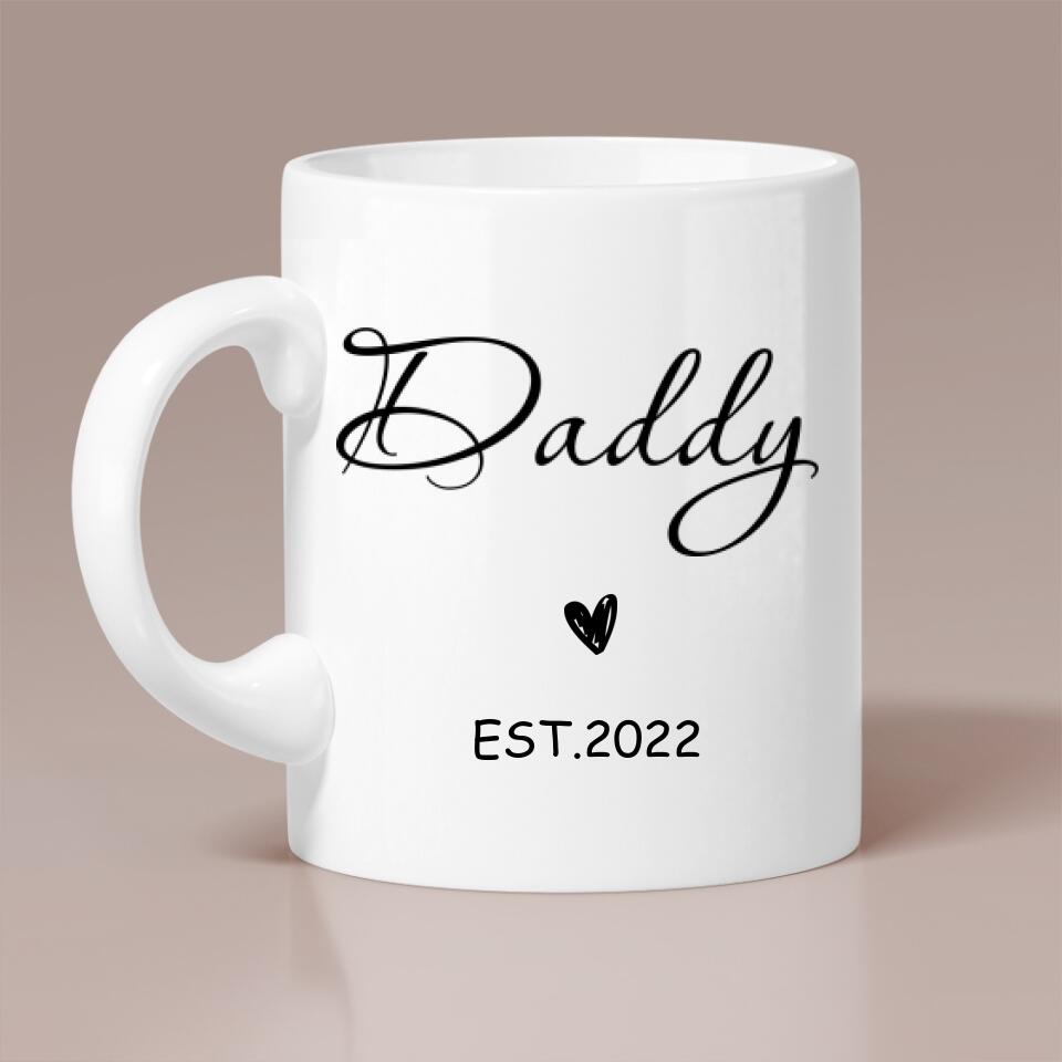Mommy And Daddy Mugs Pregnancy Announcement Custom Mug