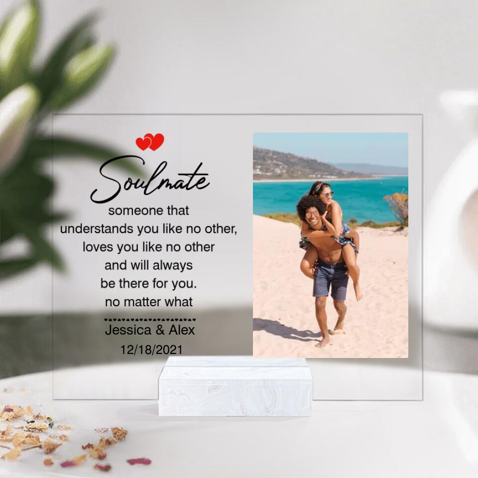 Soulmate Always Be There For You - Personalized Anniversary Plaque