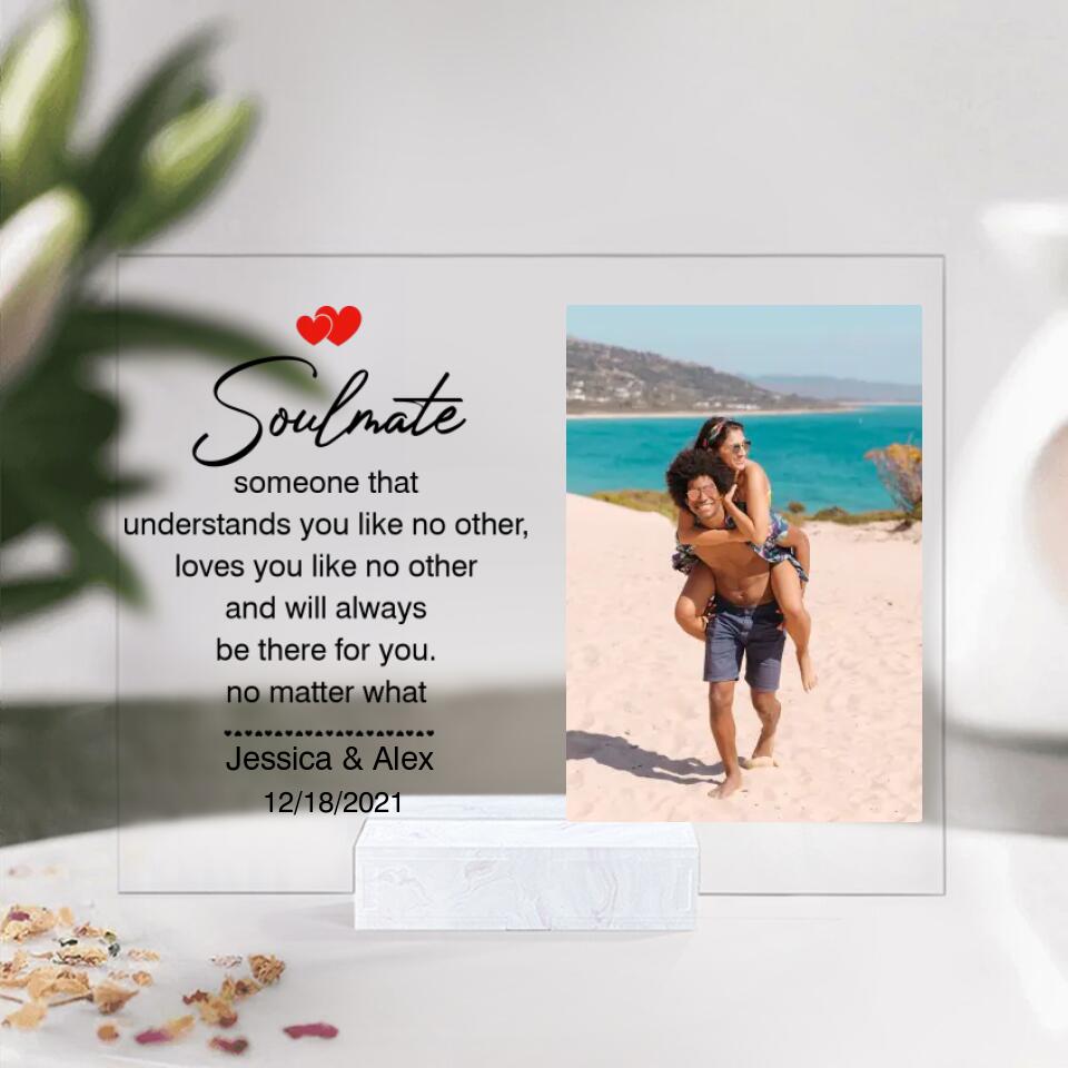 Soulmate Always Be There For You - Personalized Anniversary Plaque