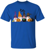 Pumpkin Black Cat And Broom Stick T-shirt
