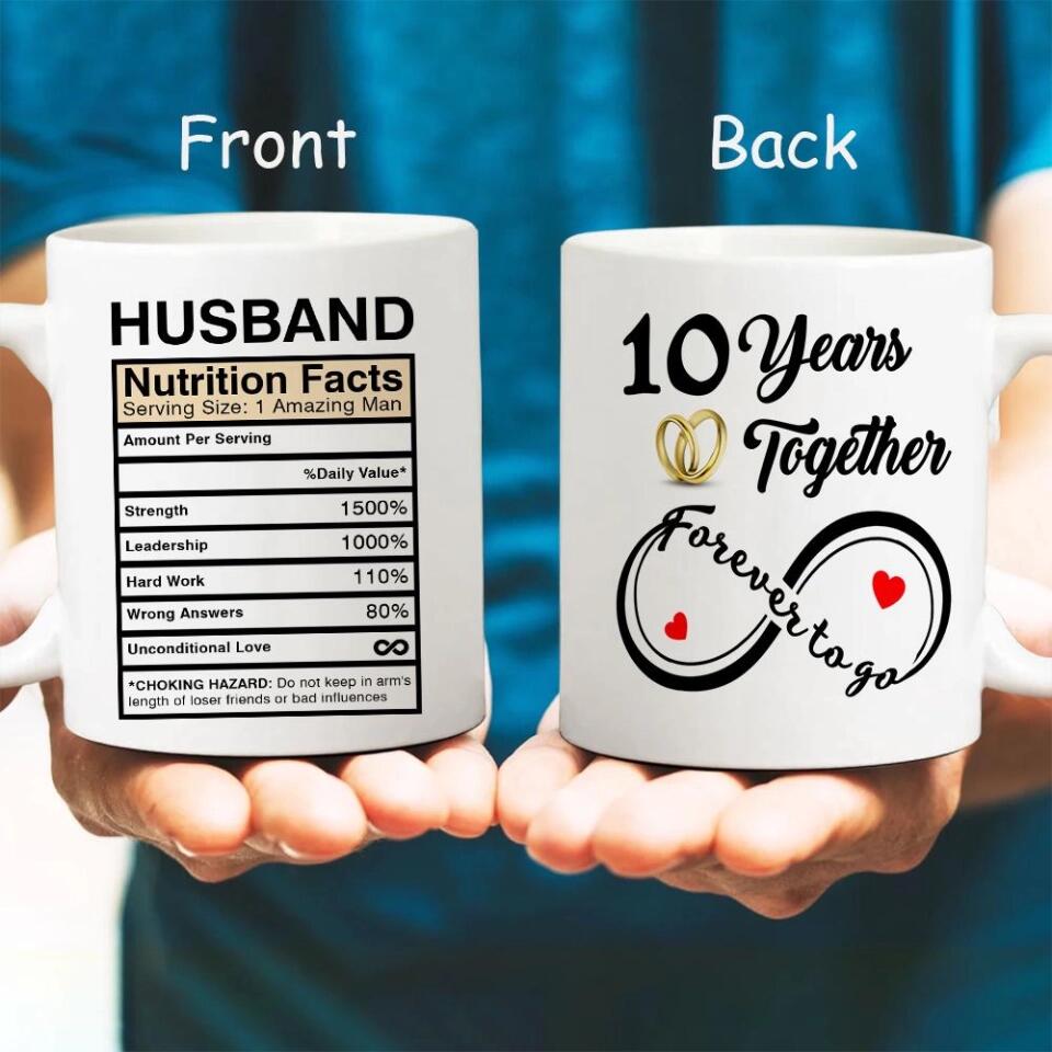 Husband And Wife Nutrition Facts Ceramic Mug