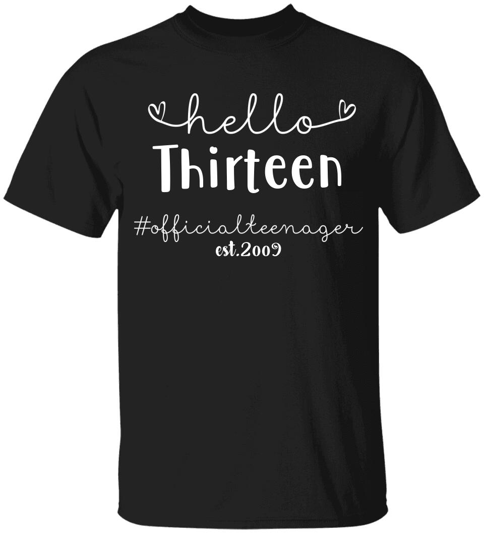 Official Teenager Hello New Age Personalized T shirt