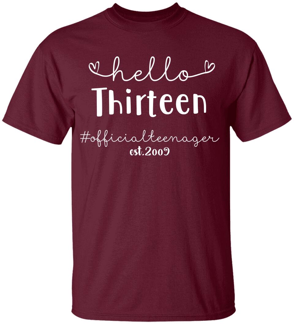 Official Teenager Hello New Age Personalized T shirt