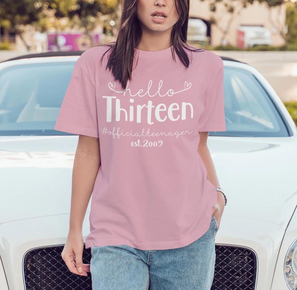 Official Teenager Hello New Age Personalized T shirt