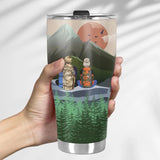 Into The Forest We Go Camping Tumbler