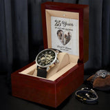 Custom Frame 25th Anniversary Photo Personalized Watch