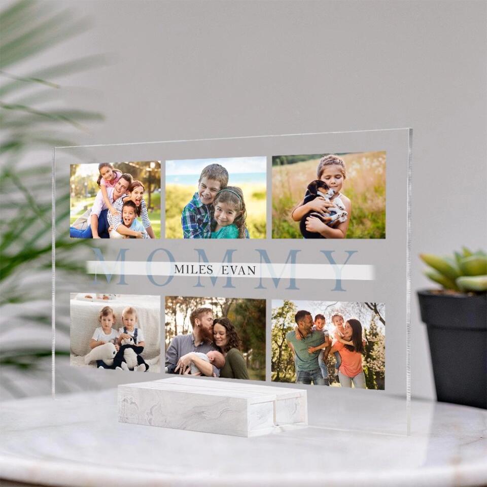 Custom Best Daddy/Mommy Ever 6 Photos - Personalized Acrylic Plaque