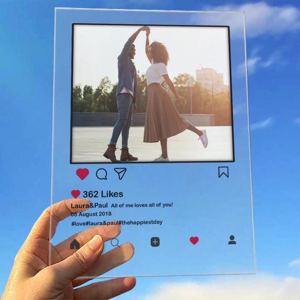 Instagram Style Personalized Acrylic Plaque