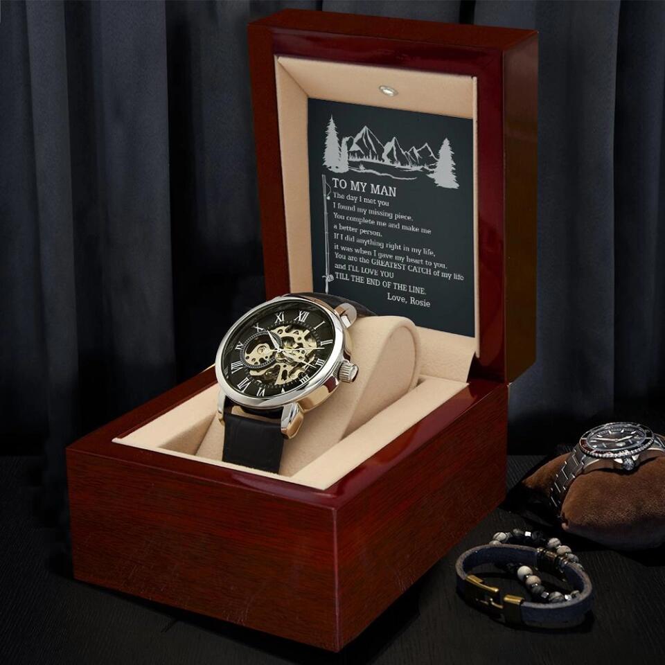 To My Man the Day I Met You From Love Personalized Watch