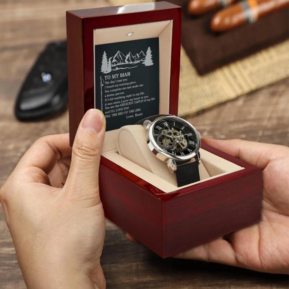 To My Man the Day I Met You From Love Personalized Watch