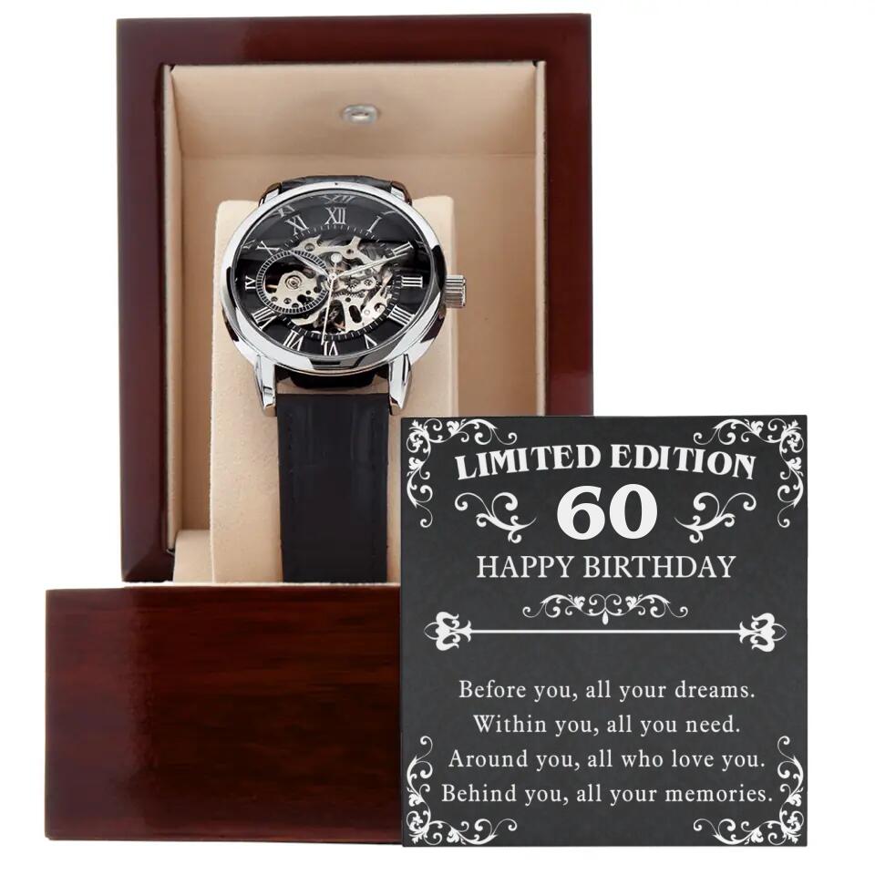 Happy Birthday Limited Edition Personalized Watch