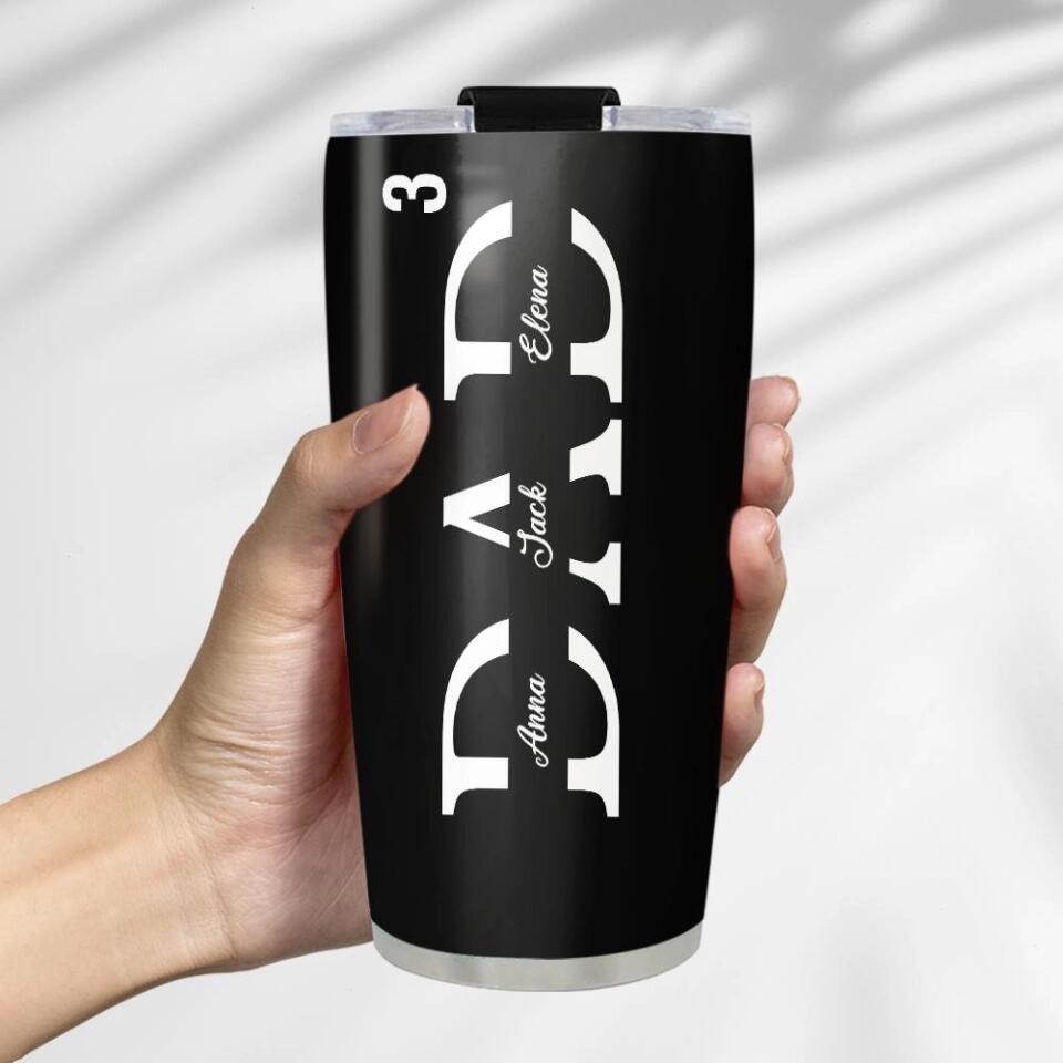 Dad Nutrition Facts Personalized Tumbler