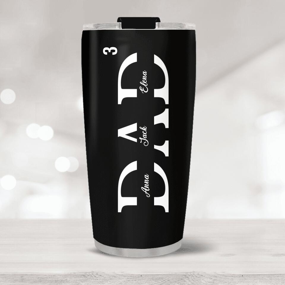 Dad Nutrition Facts Personalized Tumbler