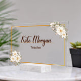 Best Gift Ideas for Teacher/ Principals - Teacher Appreciation Gift Custom Desk Name Plate Plaque , Teacher Appreciation Gift , Teacher Name Sign - 209IHNTHAP630