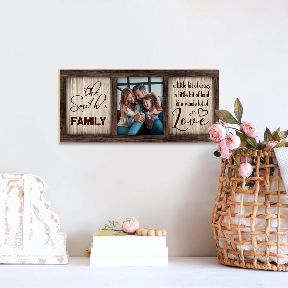 Personalized Family Name Sign - Family Rectangle Wood Sign
