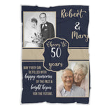 May Every Day Be Filled With Happy Memories - Best Anniversary Gifts for Her/ Personalized Fleece Blanket - 209IHNNPBL639