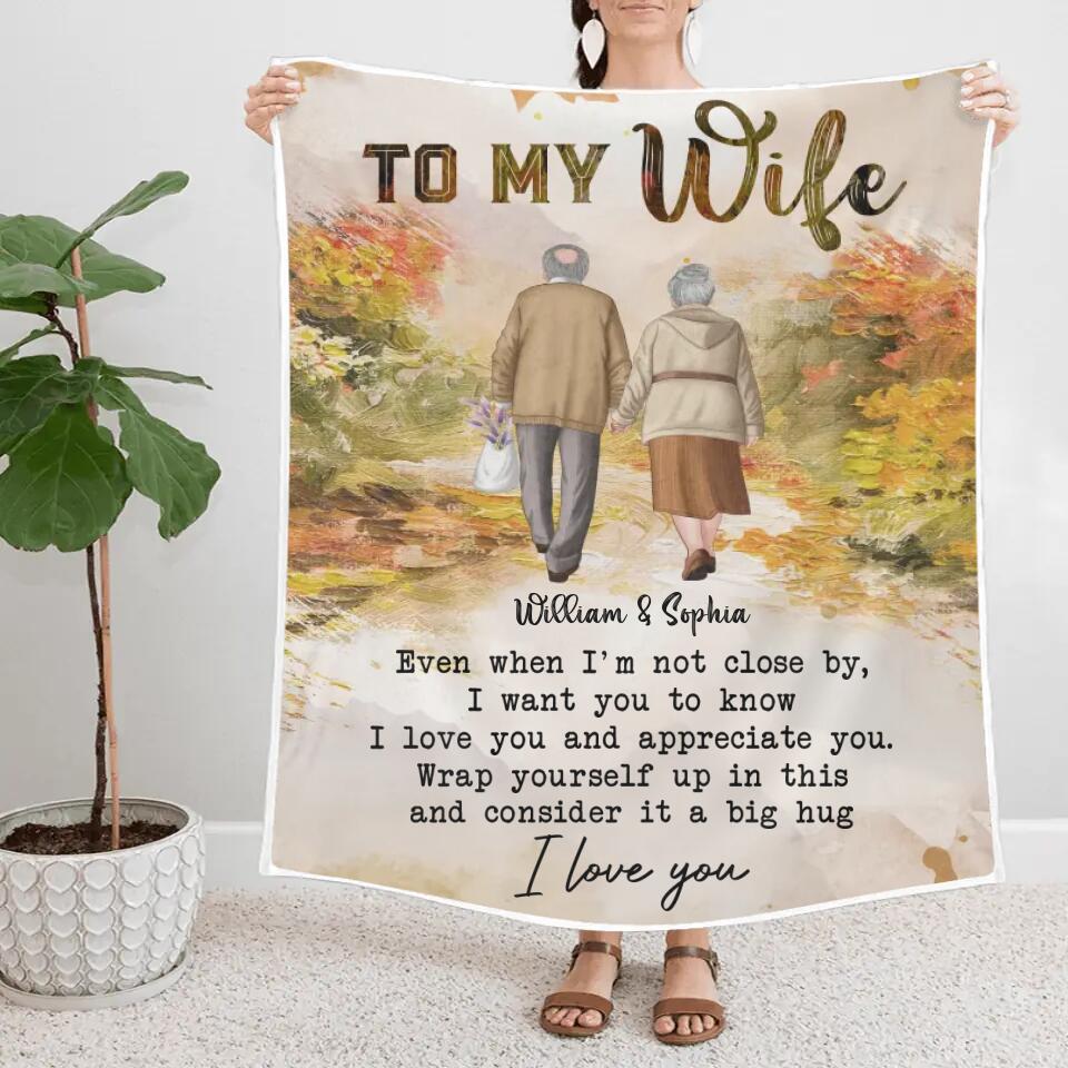 50 Birthday/ Anniversary Gift for Her/Wife - Personalized Fleece Blanket for Husband and Wife - 209IHNNPBL640