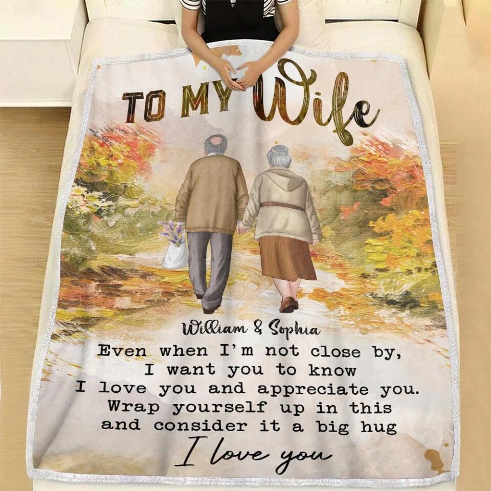 50 Birthday/ Anniversary Gift for Her/Wife - Personalized Fleece Blanket for Husband and Wife - 209IHNNPBL640