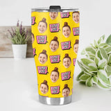 Custom Photo Background And Pattern Best Gift For Her Him Birthday-Personalized Curved Tumbler-209IHPBNTU172