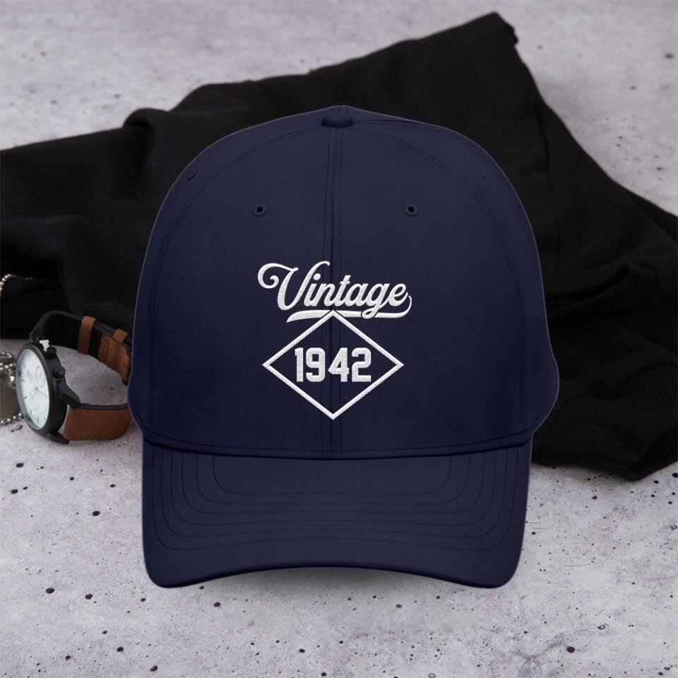 Vintage Custom Year - Personalized Twill Cap - Gift For Him