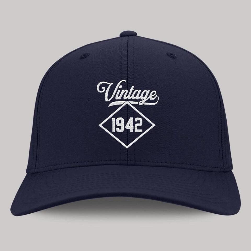 Vintage Custom Year - Personalized Twill Cap - Gift For Him