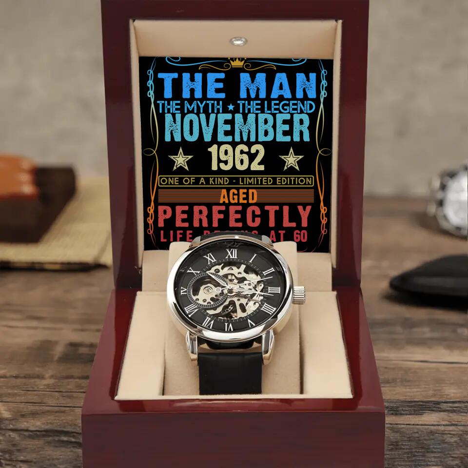 The Man The Myth The Legend One Of A Kind Limited Edition Personalized Luxury Watch
