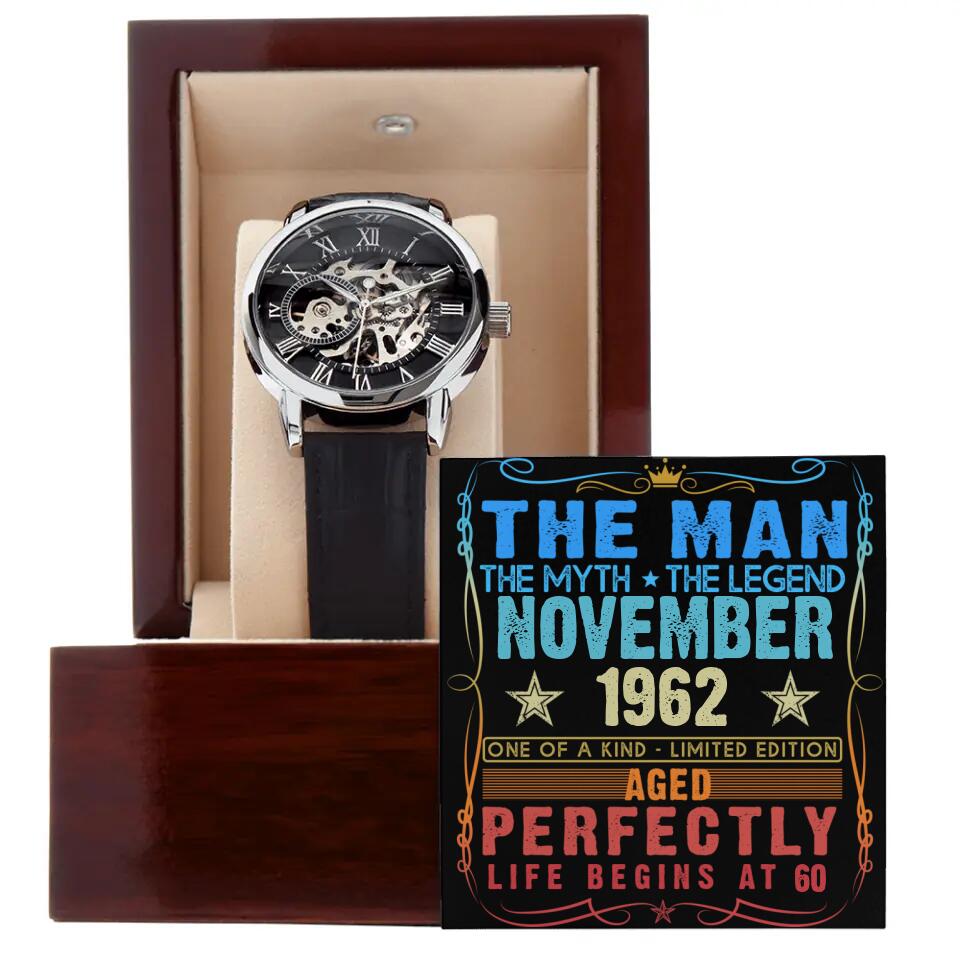 The Man The Myth The Legend One Of A Kind Limited Edition Personalized Luxury Watch