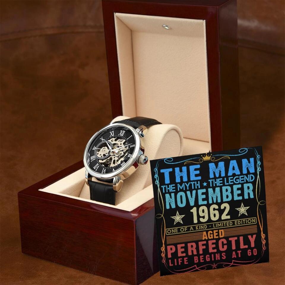 The Man The Myth The Legend One Of A Kind Limited Edition Personalized Luxury Watch