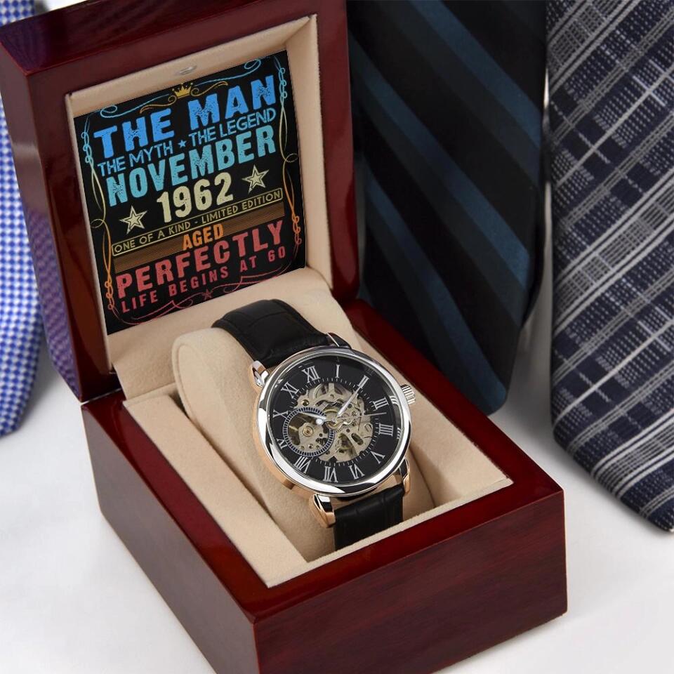The Man The Myth The Legend One Of A Kind Limited Edition Personalized Luxury Watch
