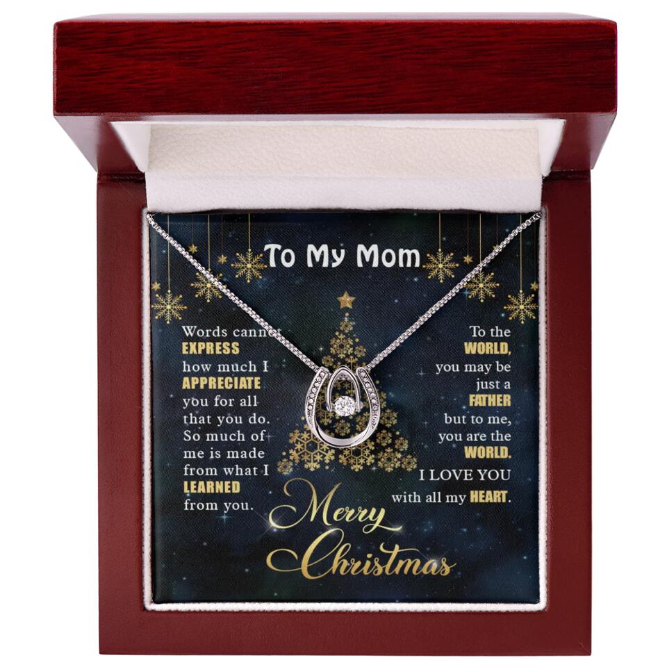 Mothers Day Message To My Mom Special Necklace Christmas Gift For Mom
