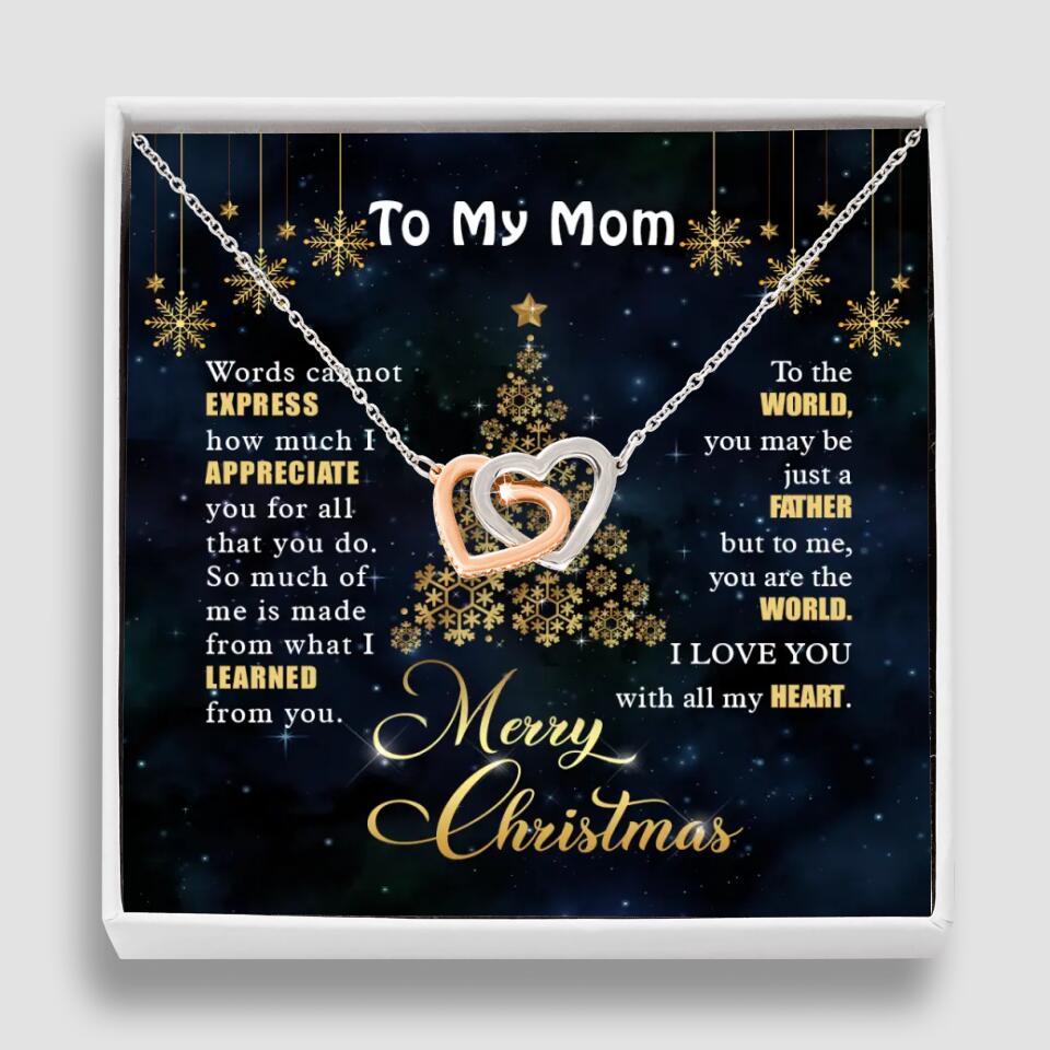 Mothers Day Message To My Mom Special Necklace Christmas Gift For Mom