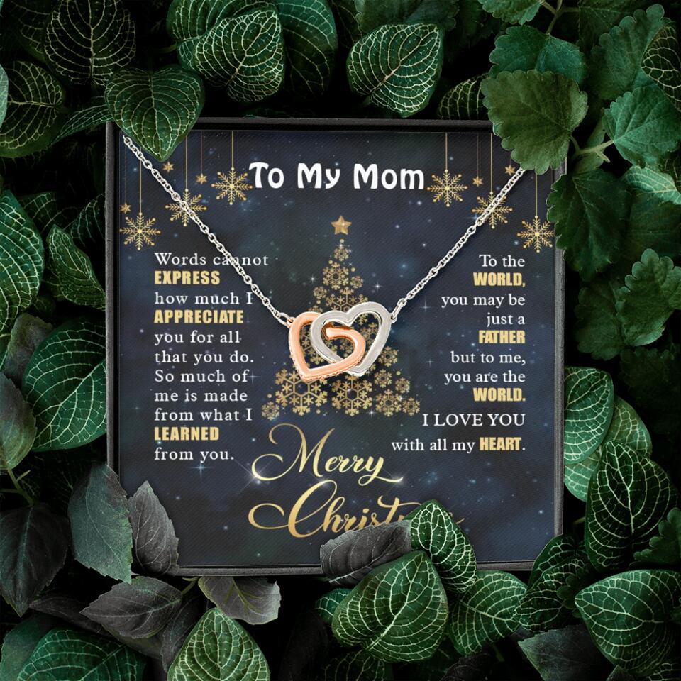 Mothers Day Message To My Mom Special Necklace Christmas Gift For Mom
