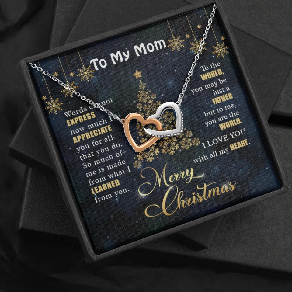 Mothers Day Message To My Mom Special Necklace Christmas Gift For Mom