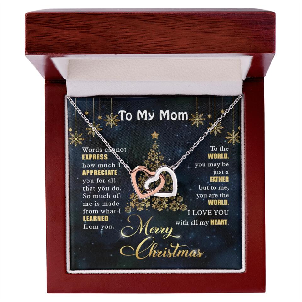 Mothers Day Message To My Mom Special Necklace Christmas Gift For Mom