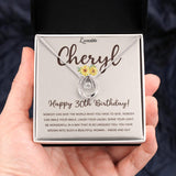 30th Birthday Gift Ideas for Her - Personalized Birthday Gift White Gold Necklace - 207HNTHJE411