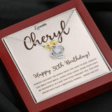30th Birthday Gift Ideas for Her - Personalized Birthday Gift White Gold Necklace - 207HNTHJE411