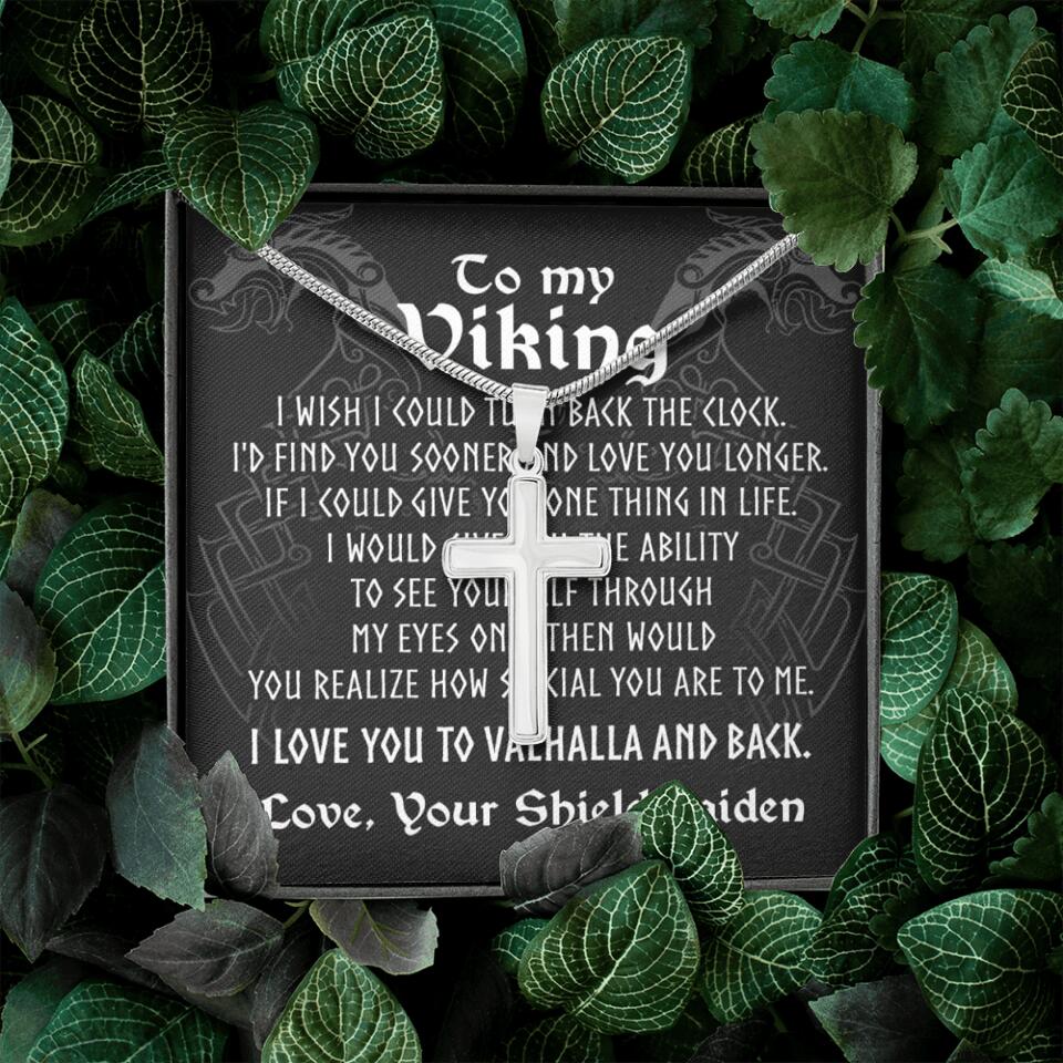 To My Viking I Love You Cuban Link Chain