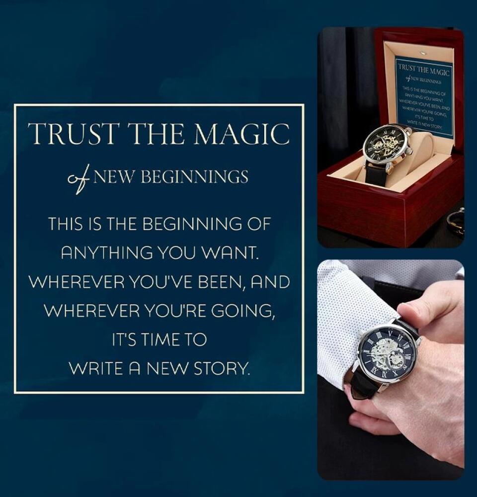 Trust The Magic of New Beginnings Personalized Watch