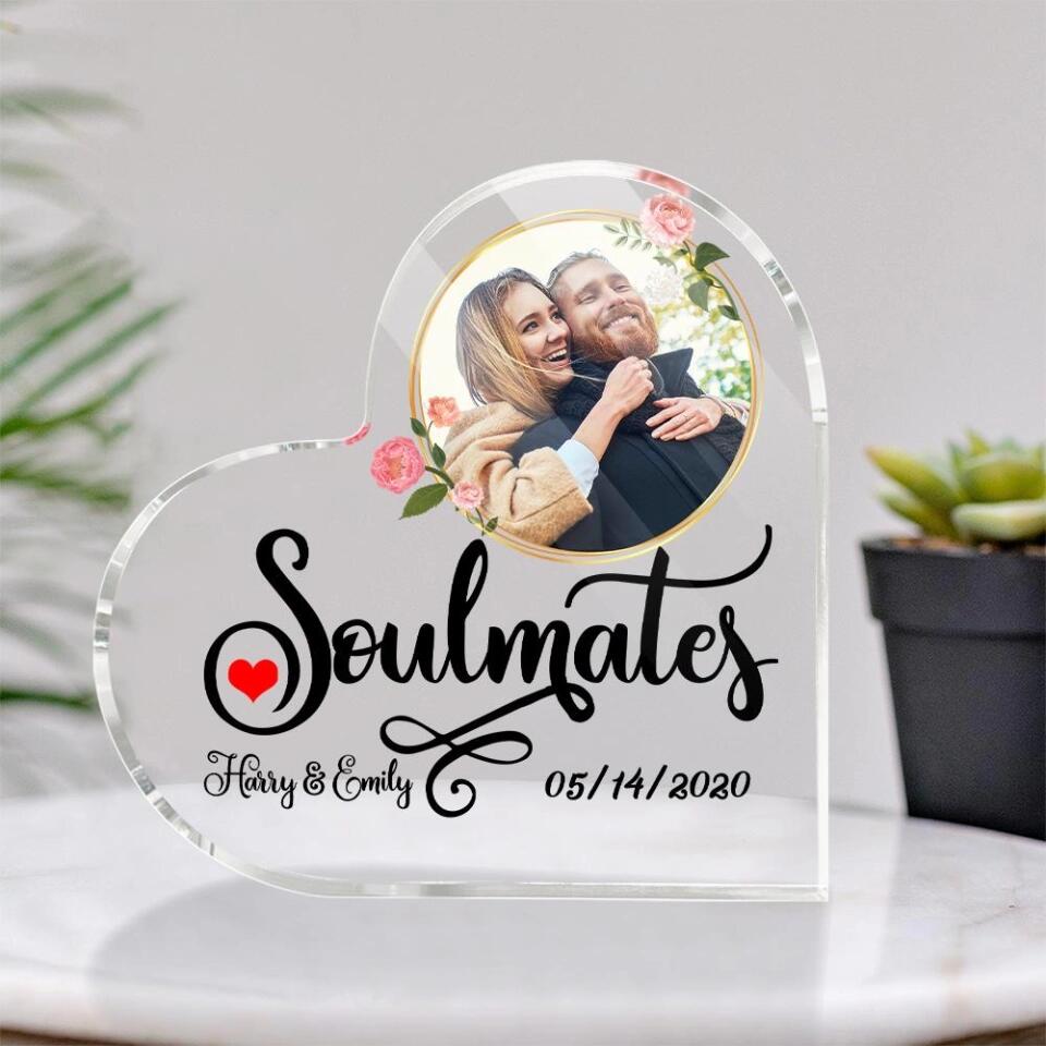 Soulmates Custom Name-Best Personalized Heart Shape Acrylic Gift For Anniversary Girlfriends Boyfriends Husband And Wife-209IHNTHAP670