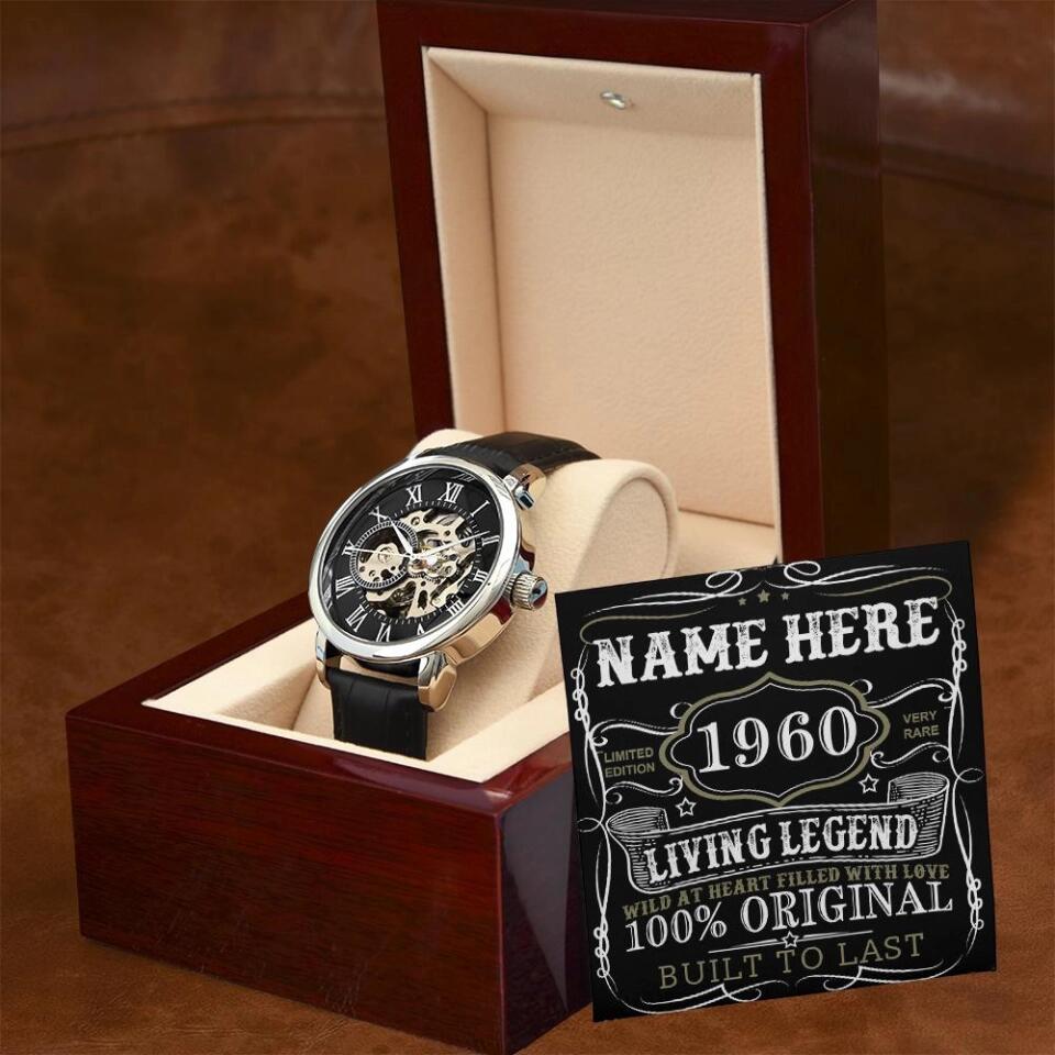 Prezzy Vintage Limited Edition Custom Openwork Watch Birthday Gift For Him