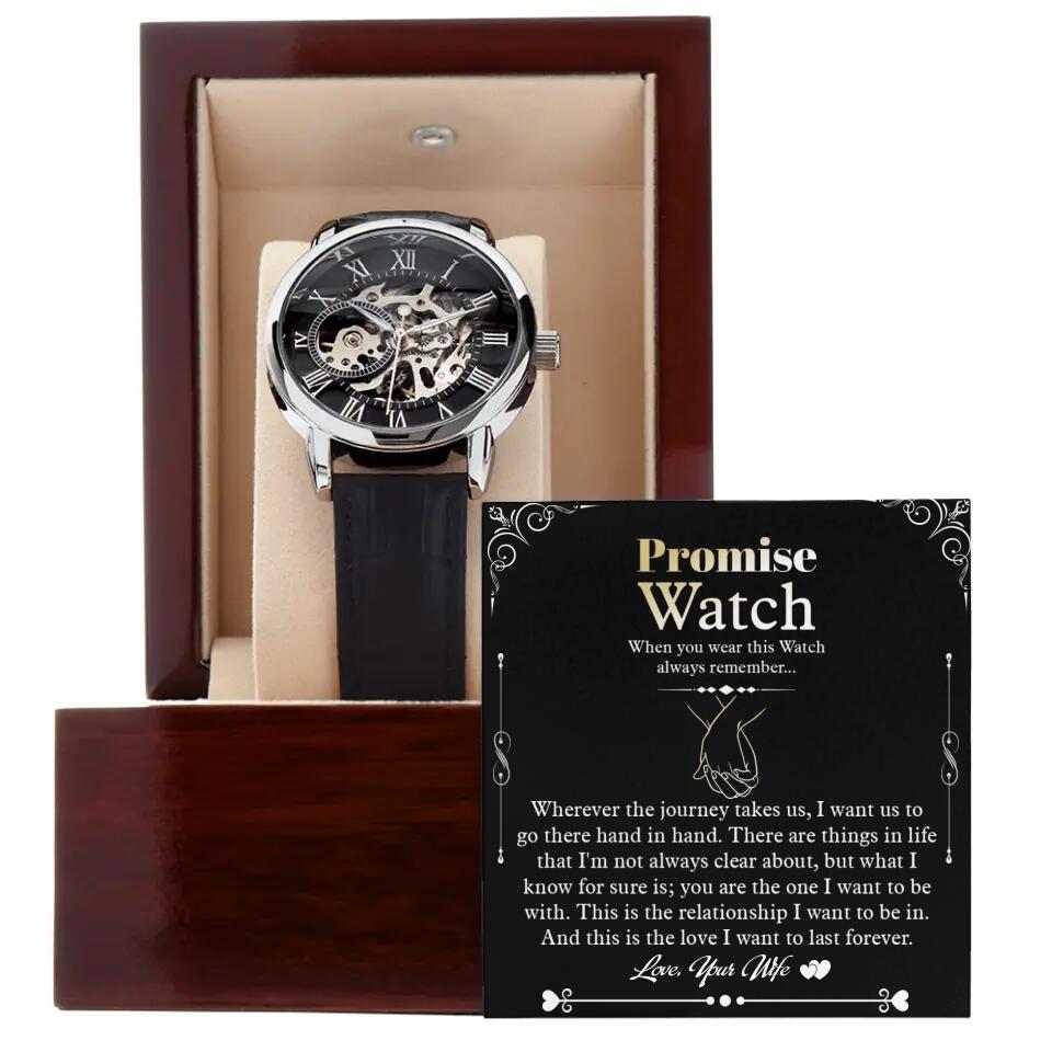 Promise Watch - Personalized Luxury Men&#39;s Watch